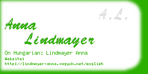 anna lindmayer business card